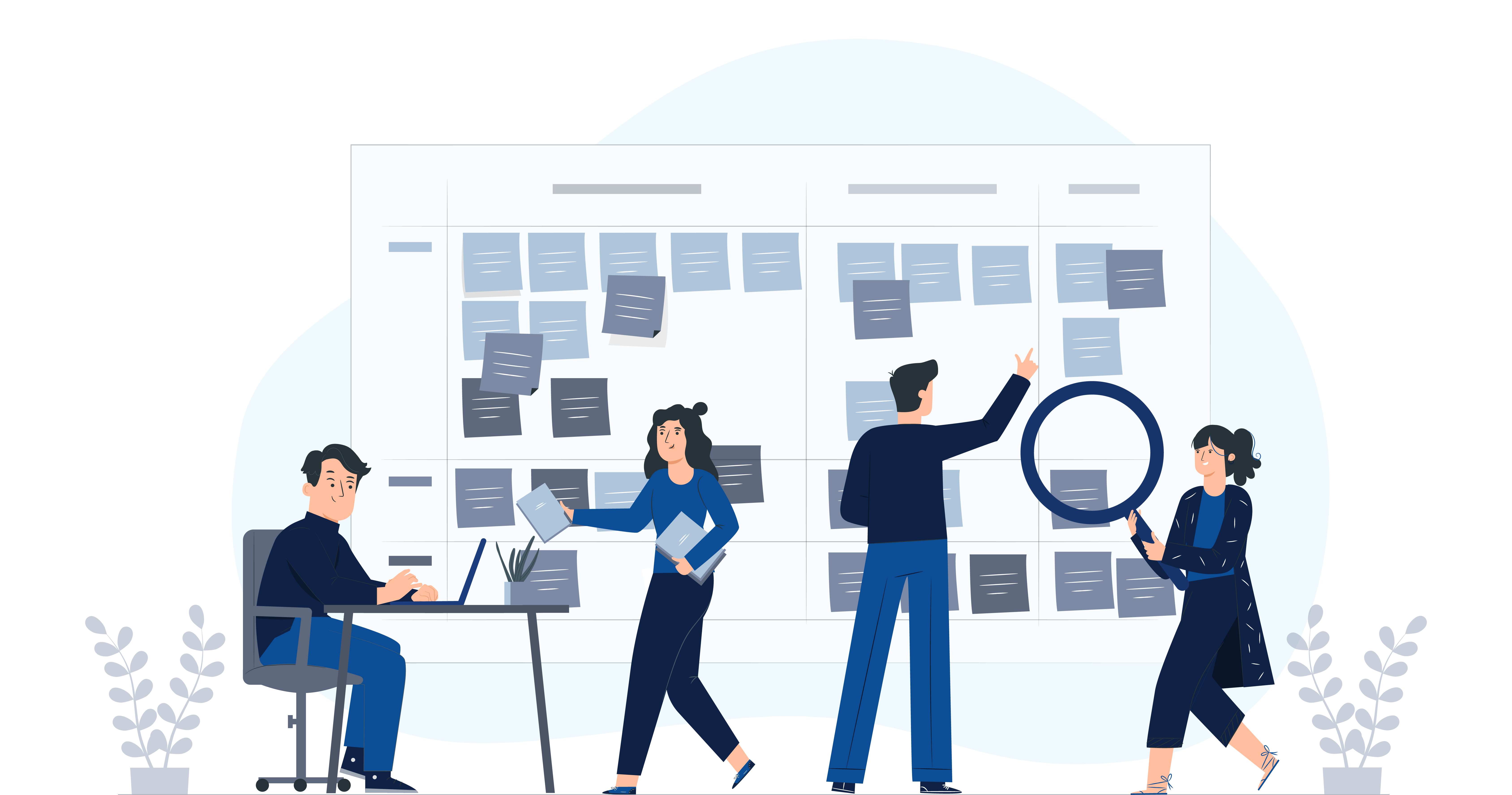 Flujo de trabajo del proyecto Lean Kanban