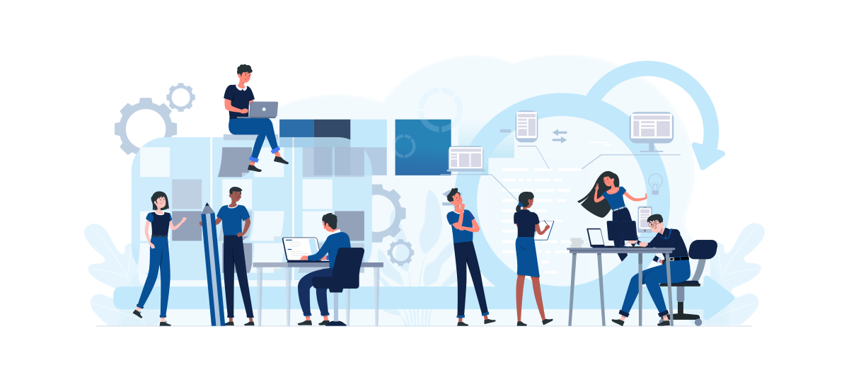 Scrum Ceremonies Illustration Image