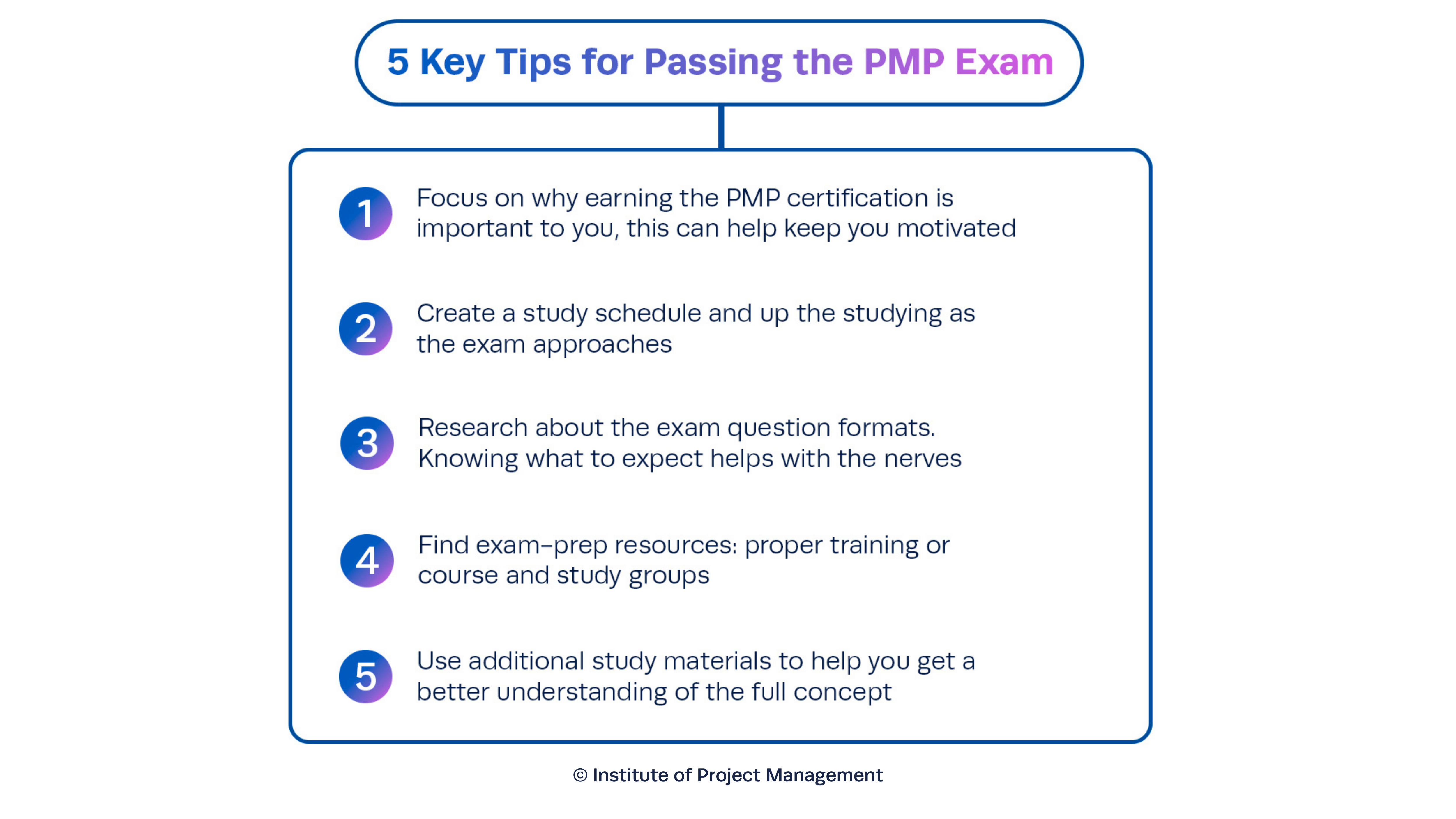 5 Key Tips for Passing the PMP Exam