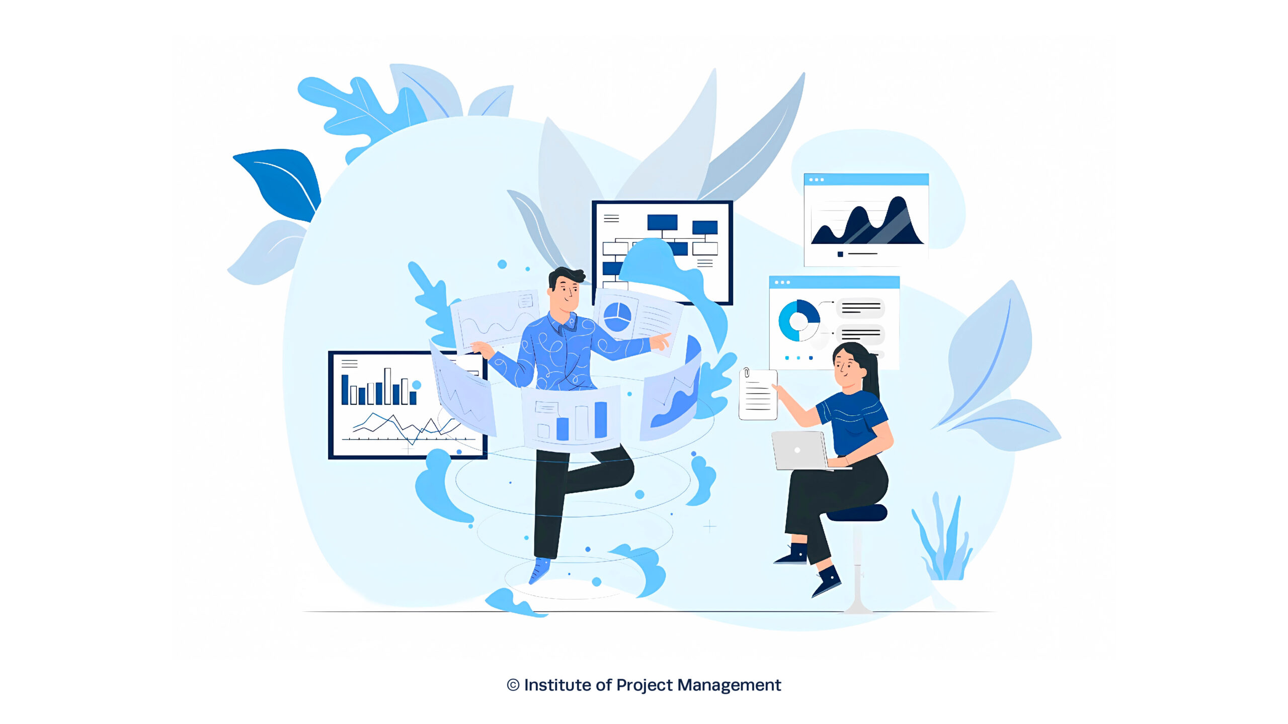 AI in project management illustration