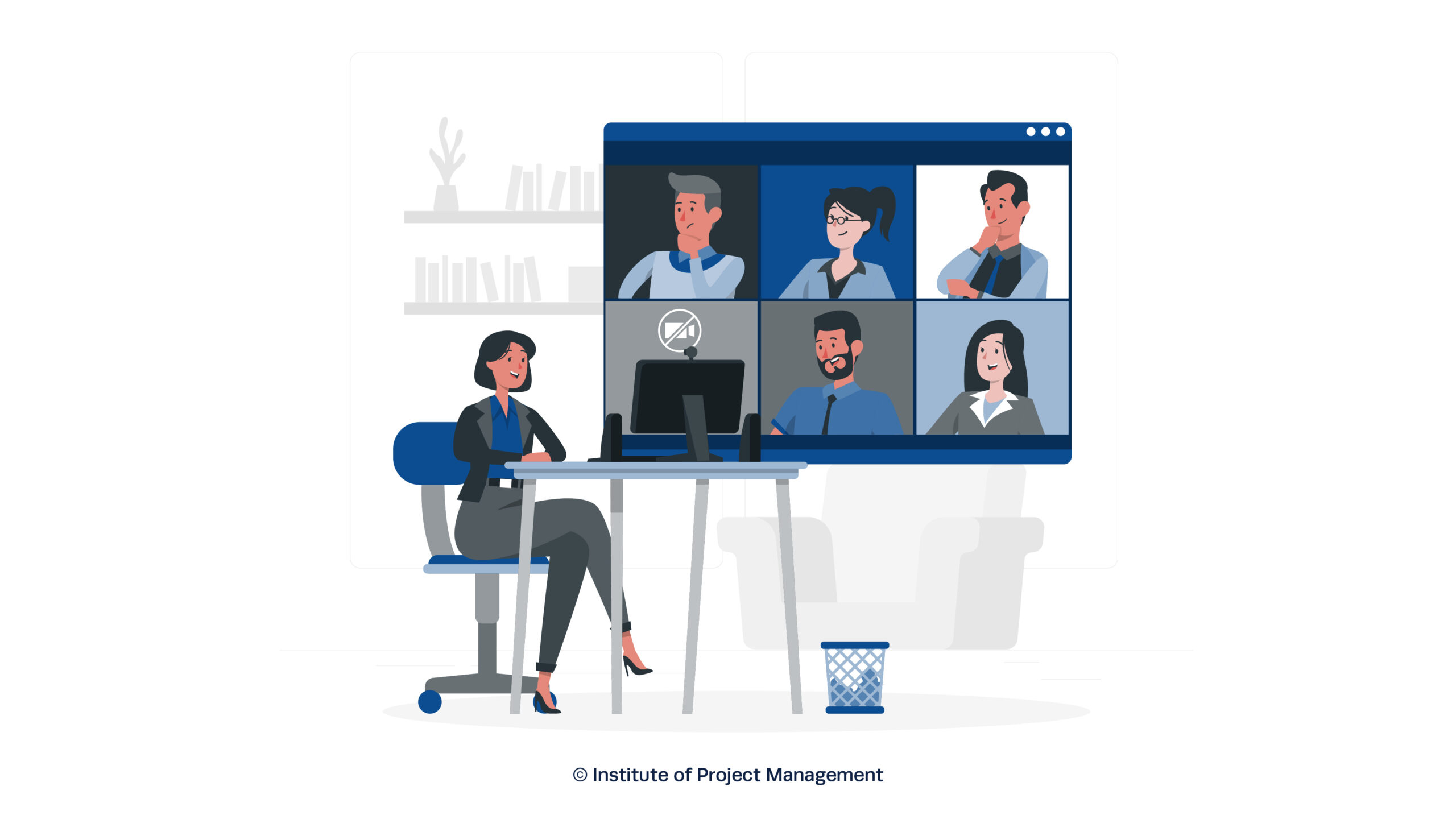 remote project management illustration