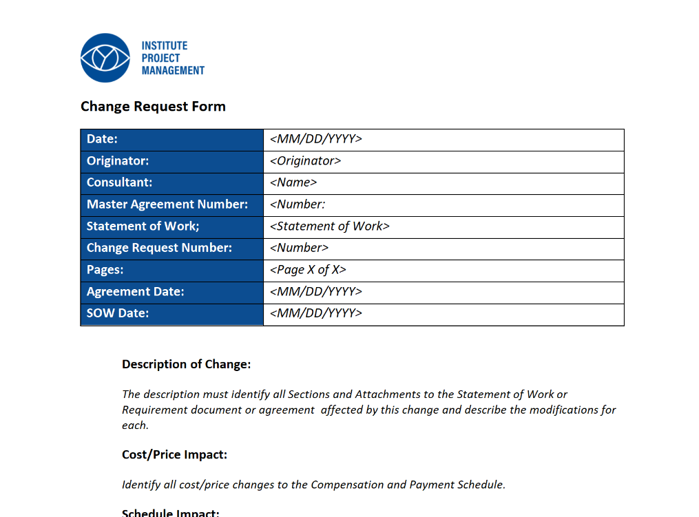 Change Request Form