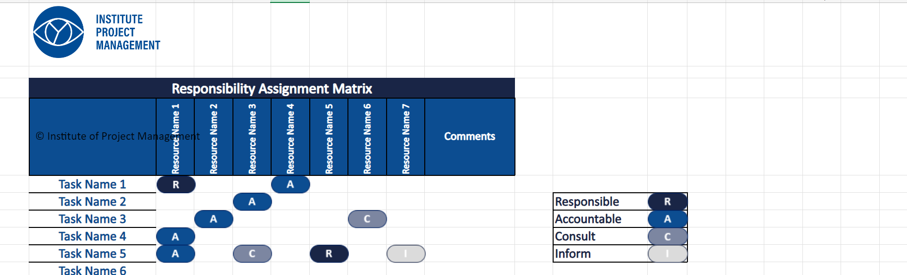 Responsibility Matrix Template