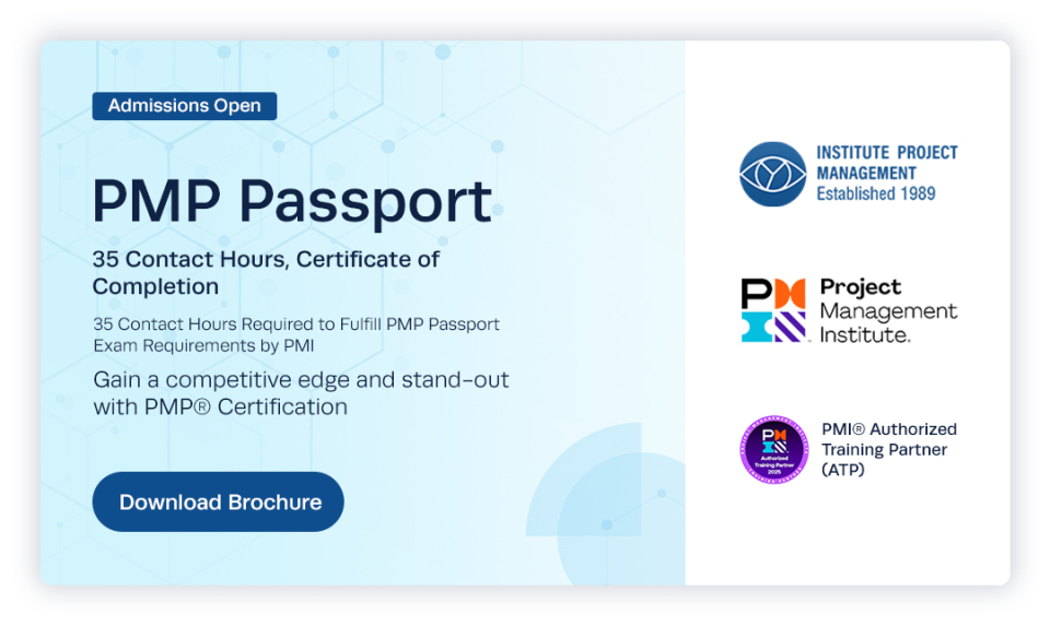 PMP Passport New Course Banner