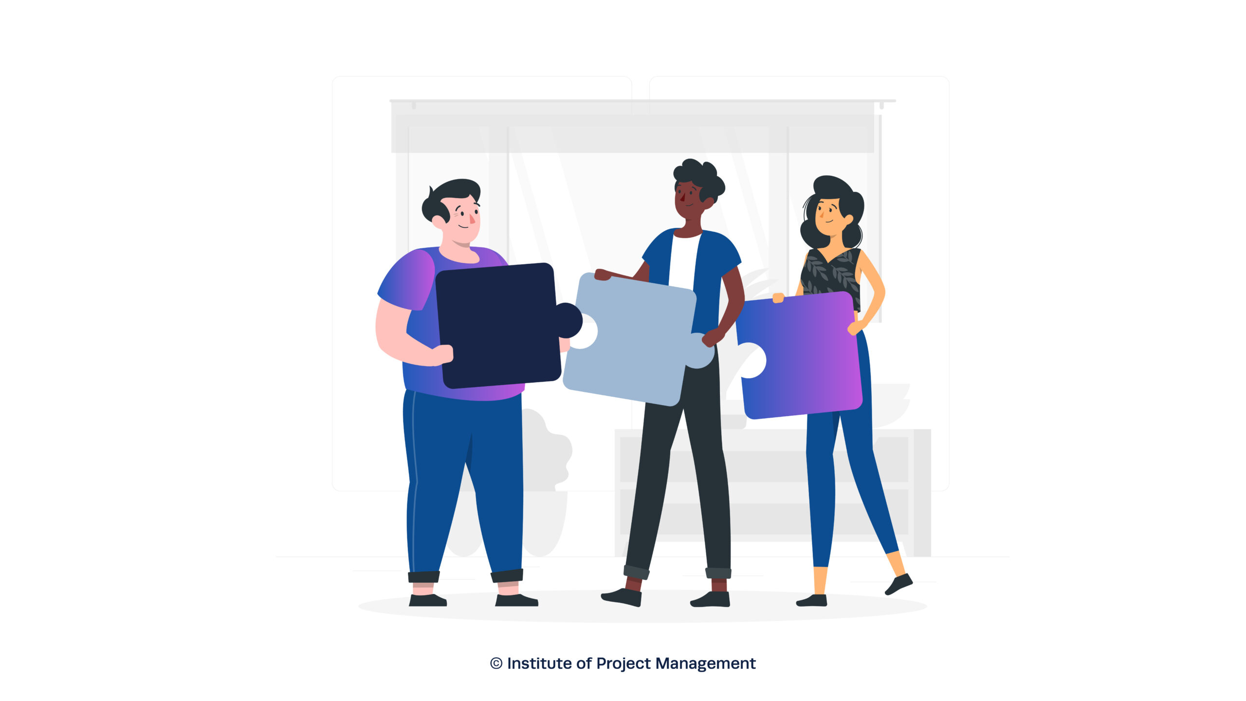 Project Managers Collaboration Illustration