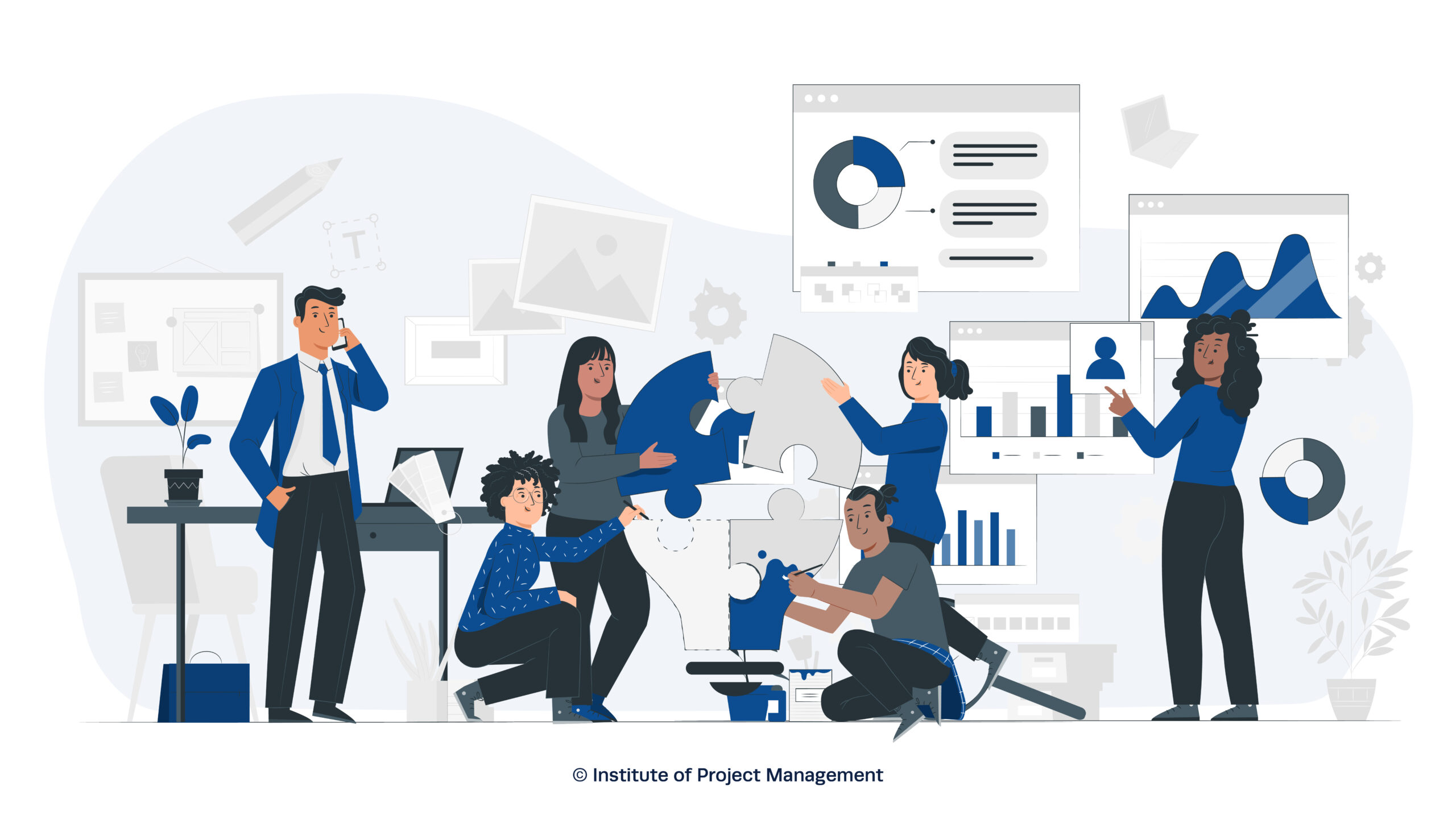 Program Goal Alignment and Team Morale Illustration