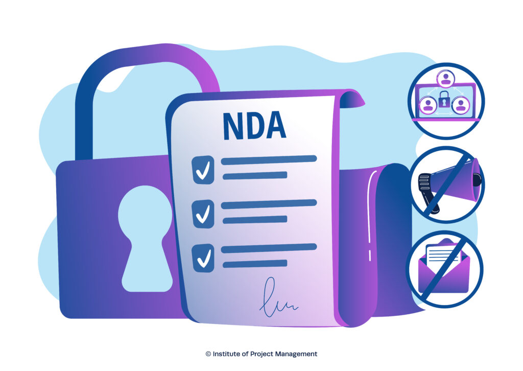 Illustration showing Non-Disclosure Agreement (NDA)