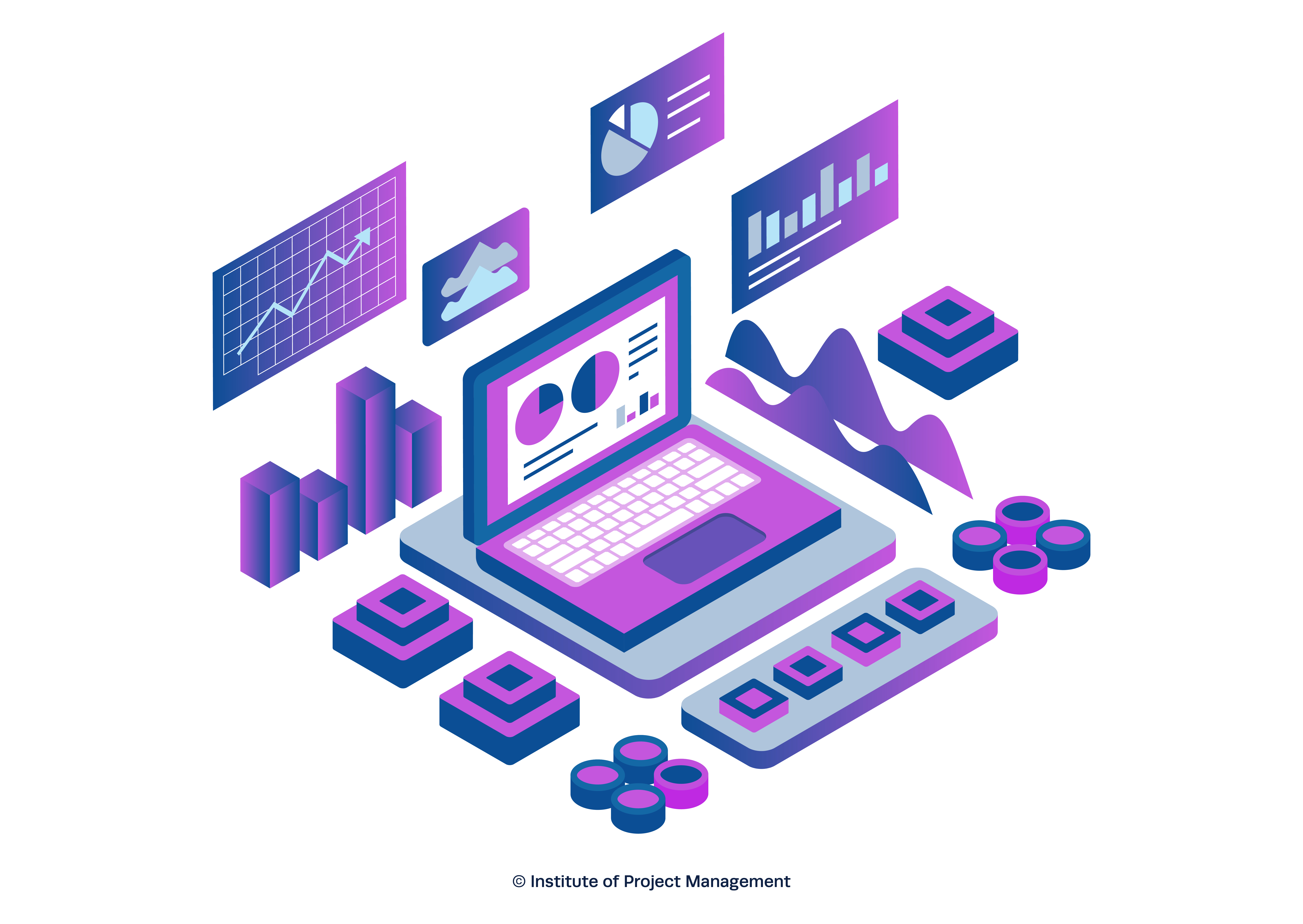 Data Driven Marketing Illustration